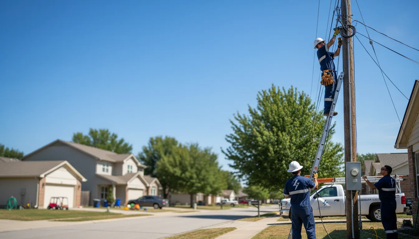 Residential electrician providing installation services in Wataga, IL